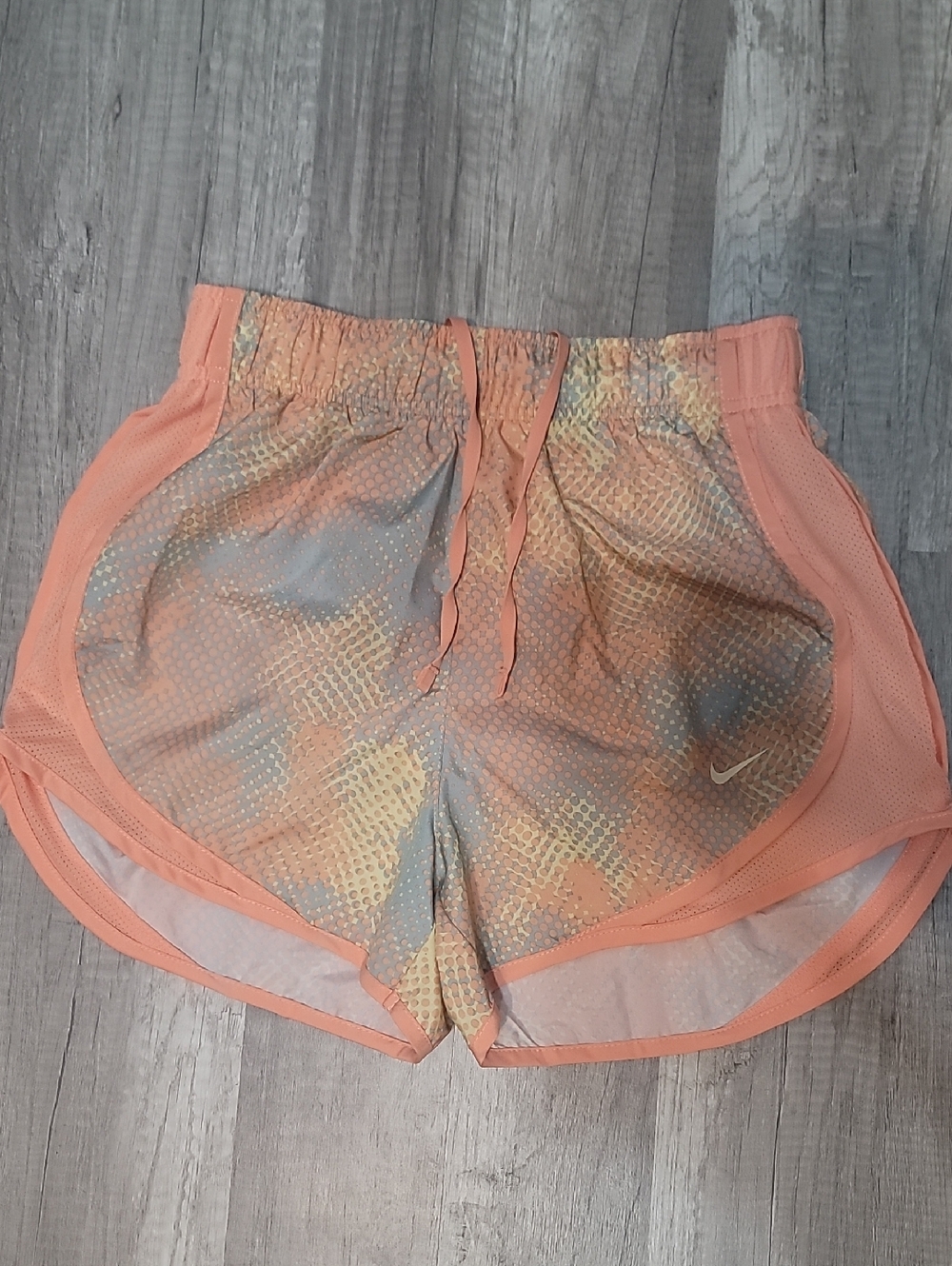Nike Tempo DRI-FIT Peach and Gray Women's Athletic Shorts